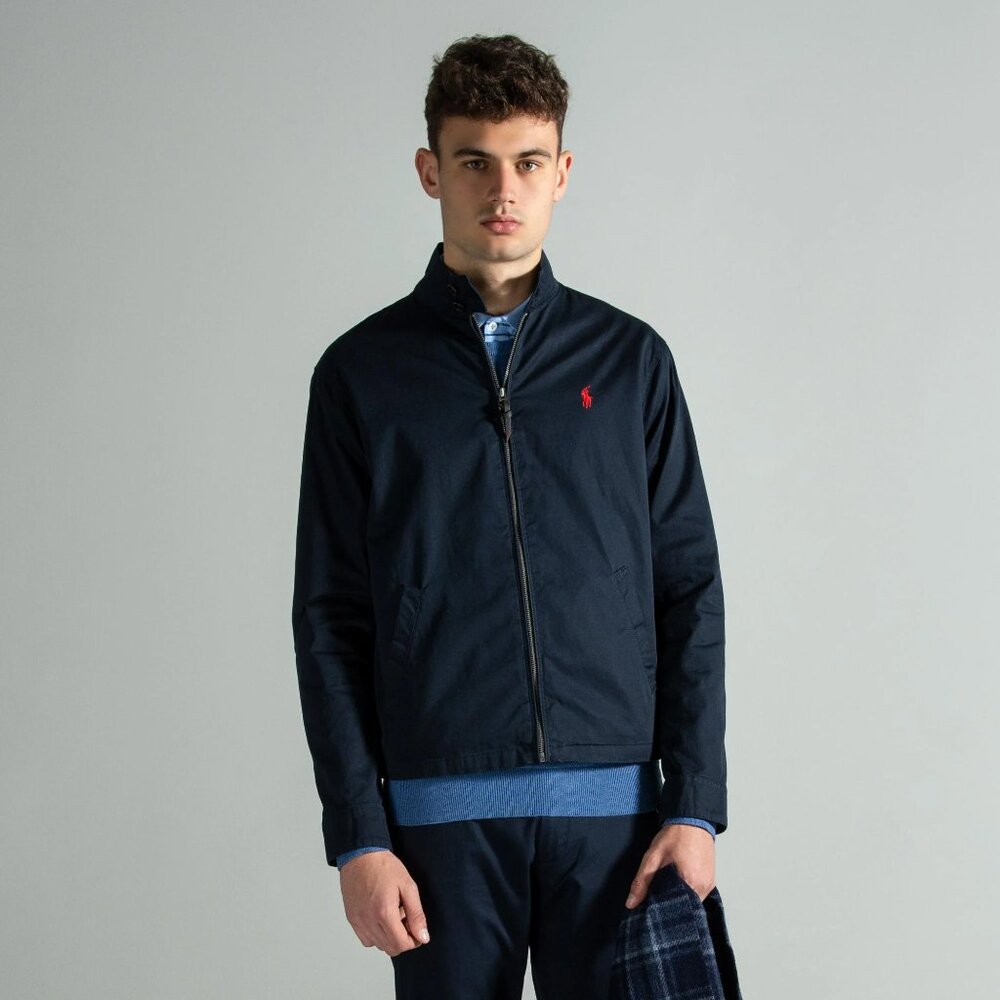 Polo Ralph Lauren Men's Navy Barracuda Cotton Twill Windbreaker Jacket Size M